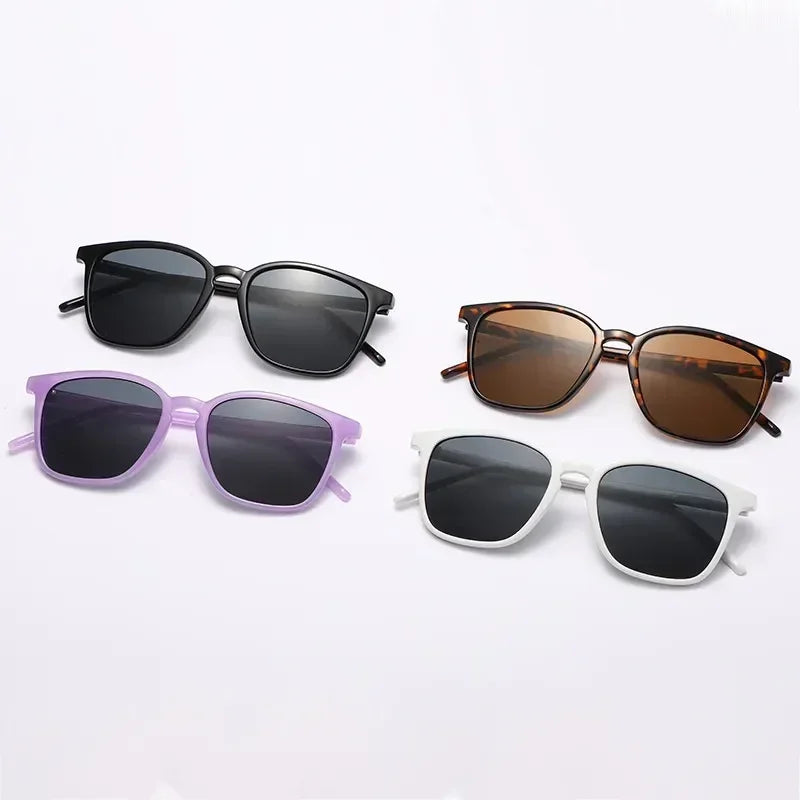 2025 Fashion Square Sunglasses Woman Retro Brand Designer Shades Sun Glasses Female Black Vintage Cat Eye Driving Oculos De Sol