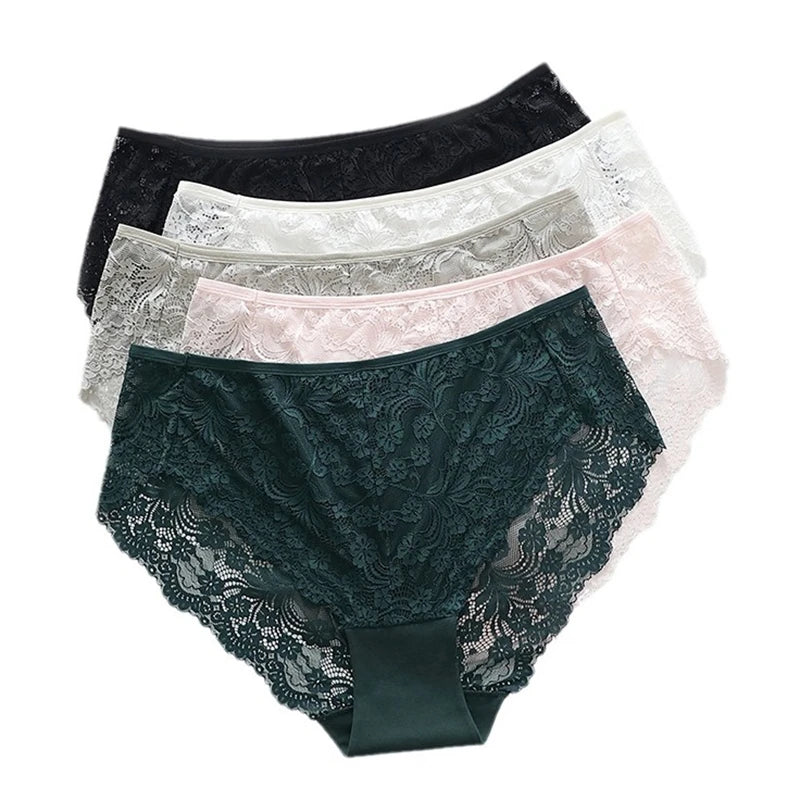 Underwear women cotton ropa interior femenina oversized lingerie lace soft calzones para mujer elegant seamless sexy panties new