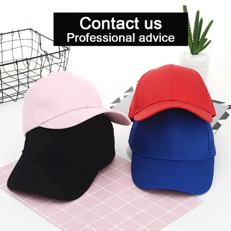 Custom DIY Baseball Caps For Men Woman Hat Custom Logo pattern Men's cap Print Text Design Trucker velcro Hat designer cap men