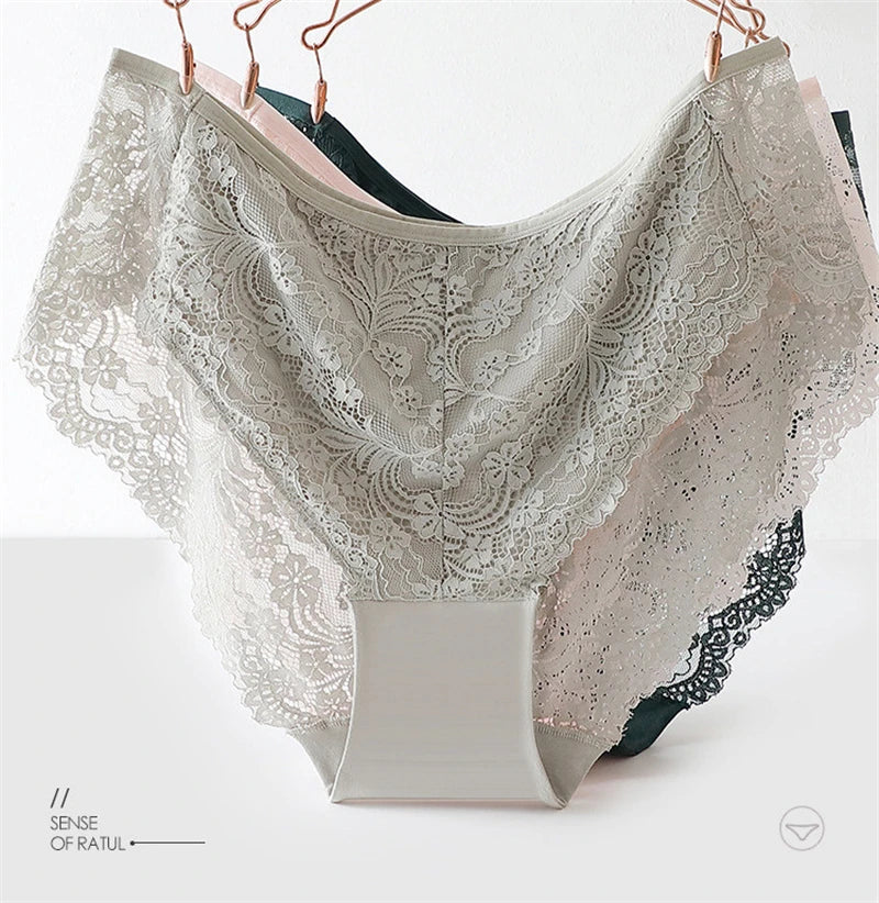 Underwear women cotton ropa interior femenina oversized lingerie lace soft calzones para mujer elegant seamless sexy panties new