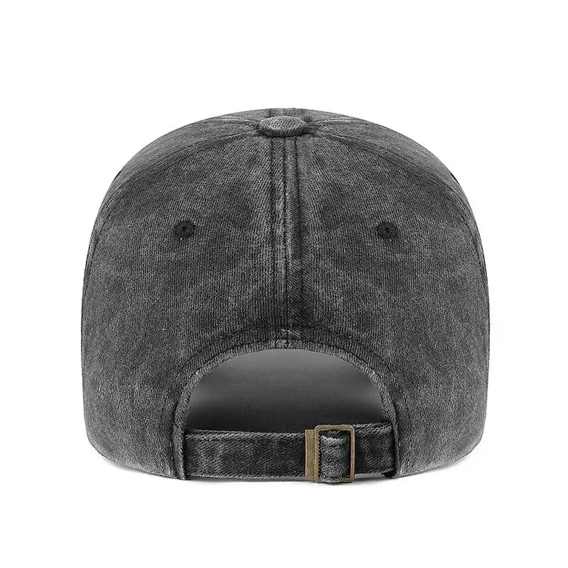 Baseball Cap Korean Washed Cotton Soft Top Hat Four Seasons Men's And Women's Embroidered American Letter Cap