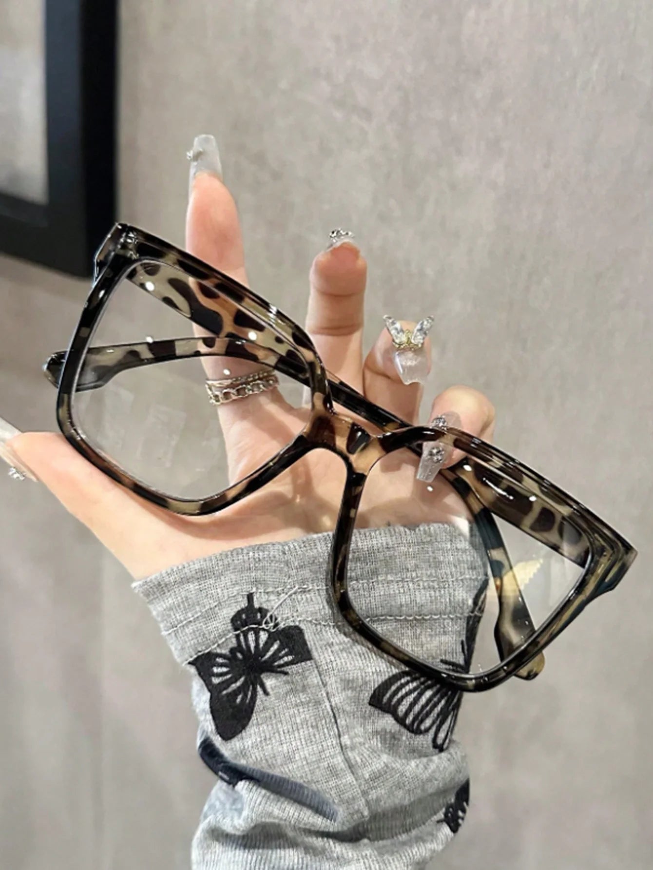 1Pc/2Pcs/3Pcs/4Pcs Elegant, Simple and Stylish Geometric Glasses with Transparent Lenses, Suitable for Daily Office Reading