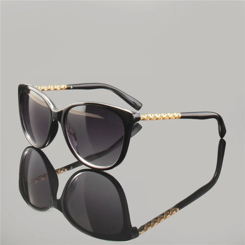 Oversized Sunglasses Women Luxury Brand Shades Sun Glasses Female Vintage Big Frame Hollow Frame Goggles Oculos de sol