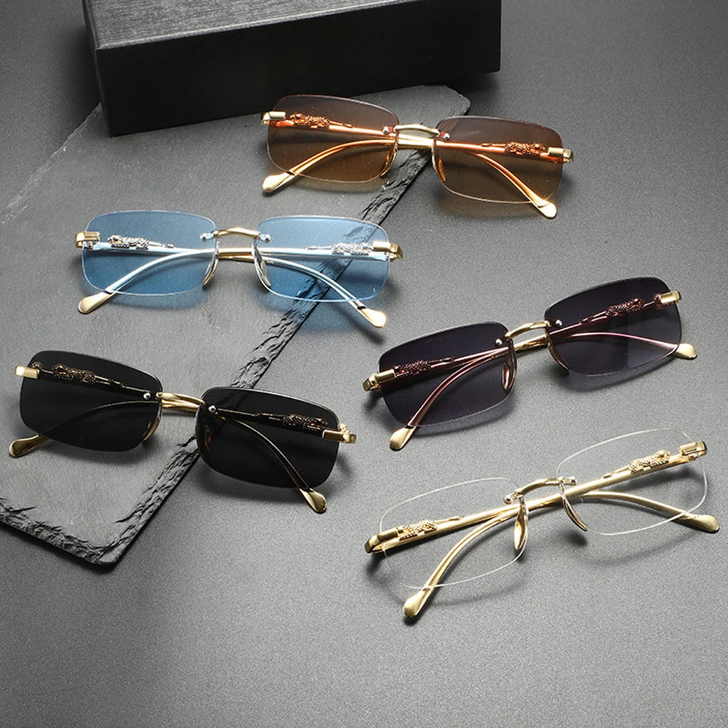 Frameless Sunglasses for Men and Women Classic High-grade Fashion Sunglasses for Women.