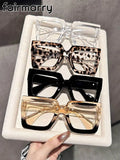 2/3/4PCS Fashion Classic Square Clear Glasses For Trendy Women Daily Life Cool Men Reading Clothing Accessories.